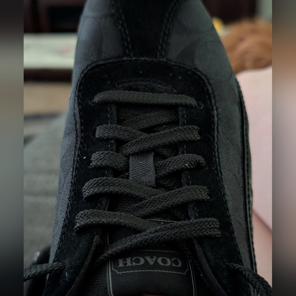 Coach Women's Black and Gray Sneakers - Picture 4 of 8